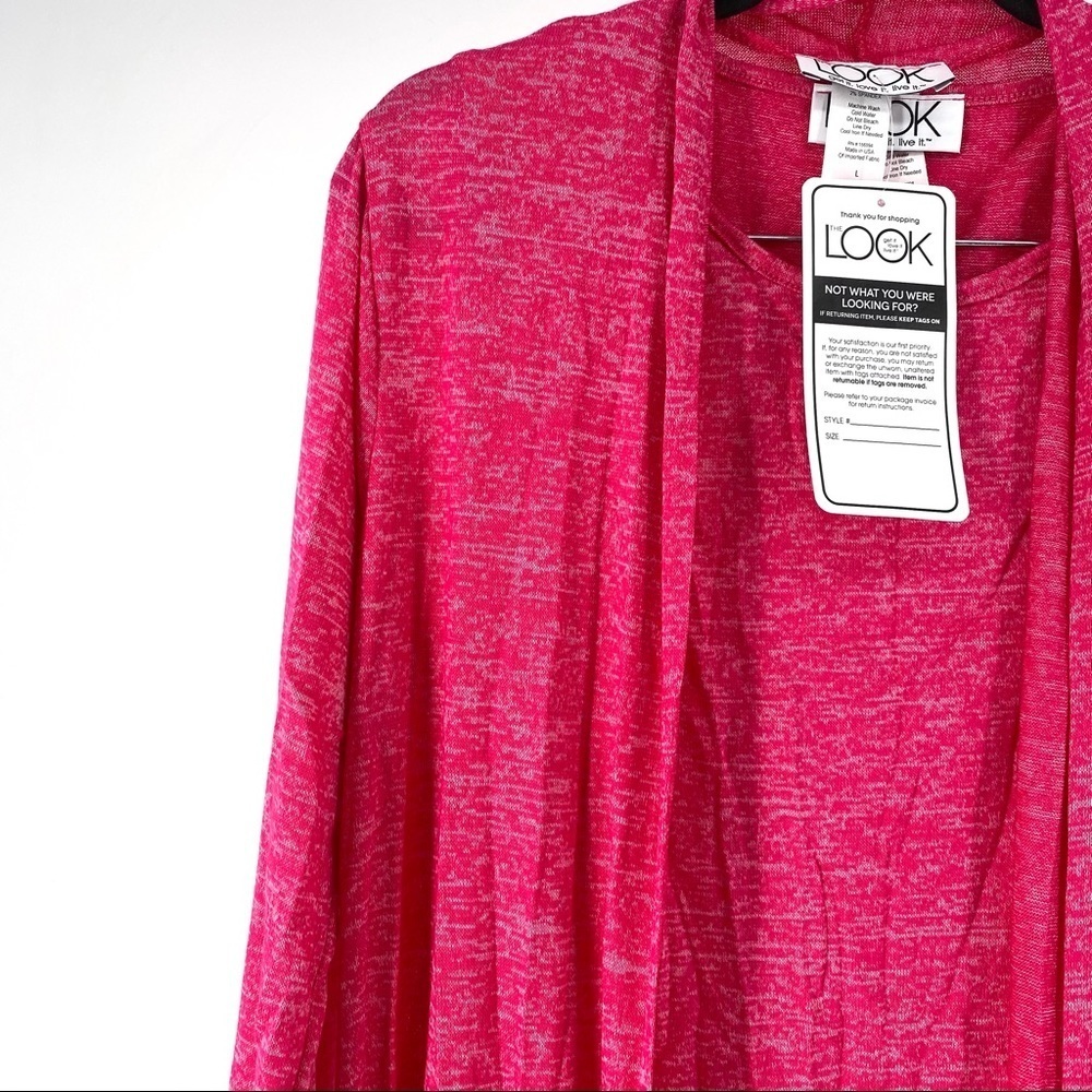 The Look Women's 2 in 1 Duster Sweater Cardigan L - Picture 2 of 6